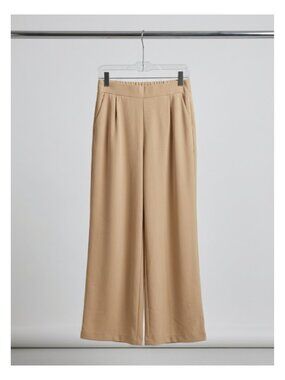 Halara Flex™ MicroWaffle Cream Pants Size S Athleisure Stretch NWT